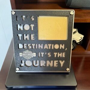Harley Davidson Picture Stainless Steel Frame- It’s The Journey,
